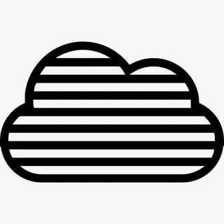 雾云天气条纹符号界面图标免抠