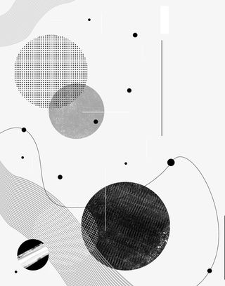 时尚潮流几何装饰图案免抠