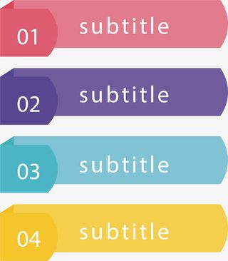 马卡龙配色目录免抠