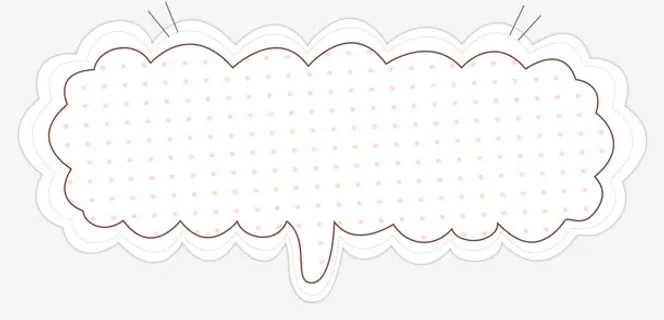 手绘对话框免抠