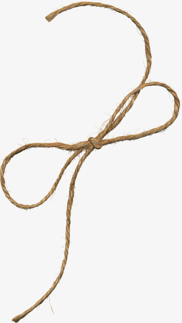 蝴蝶结麻绳免抠