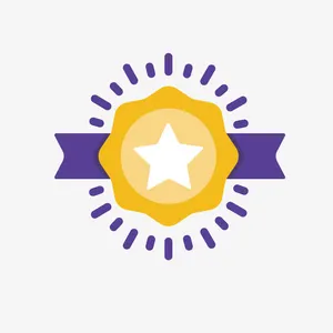 黄色商务标签免抠