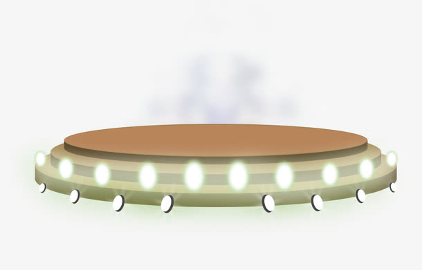 棕色简约灯光舞台装饰图案免抠