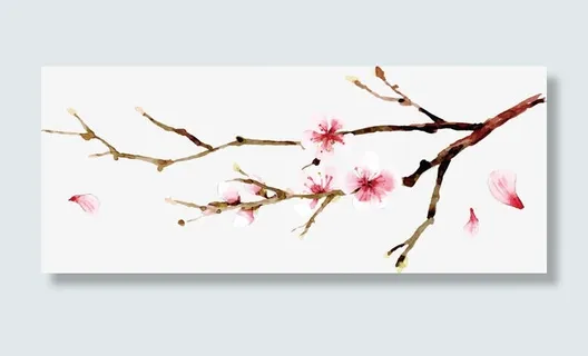 杏花插图PNG下载免抠