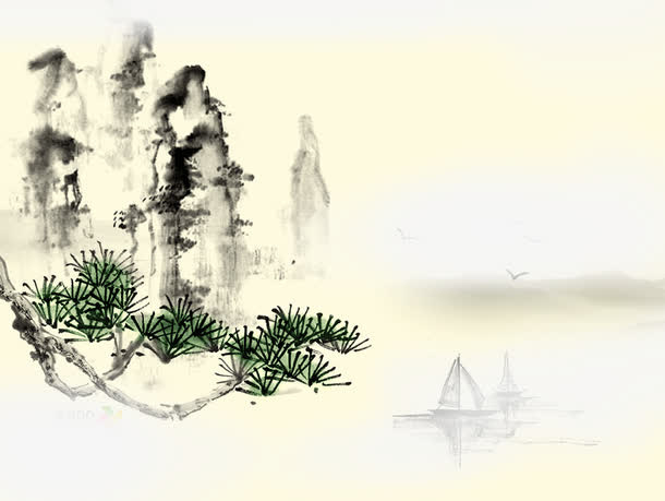 山水画免抠