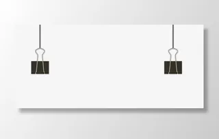 黑色卡通夹子矢量图免抠手绘/卡通卡通元素