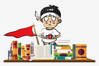 高考补习班招生海报免抠