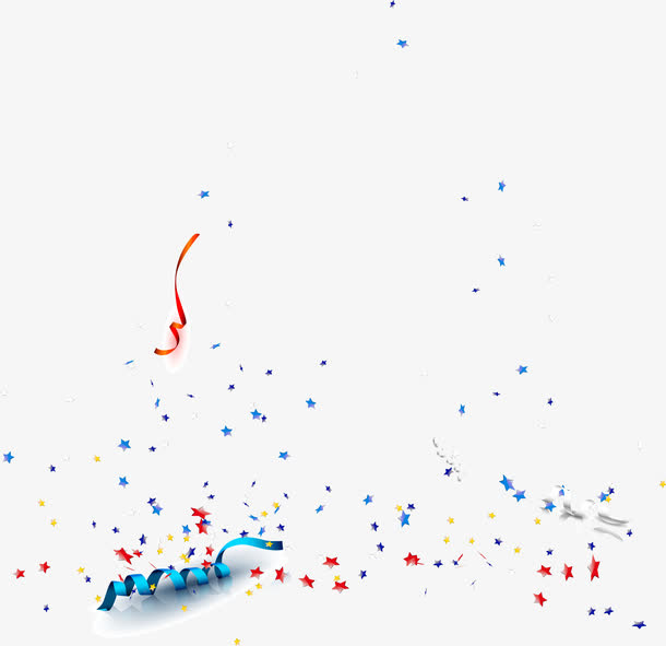 精美彩色碎纸矢量免抠