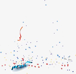 精美彩色碎纸矢量免抠