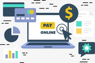 矢量网上购物元素png免抠