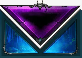 蓝紫色游戏光效方块免抠