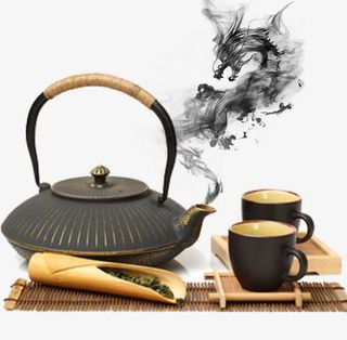 中国风茶壶免抠