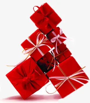 中秋节红色礼盒包装免抠