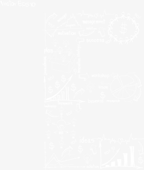 商务图表字母免抠