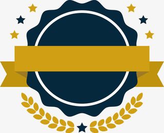 波浪花边啤酒标签免抠