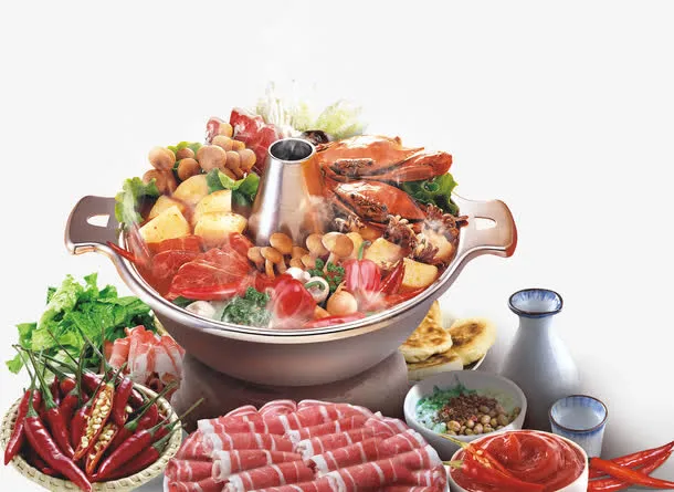 海鲜火锅食品素材免抠