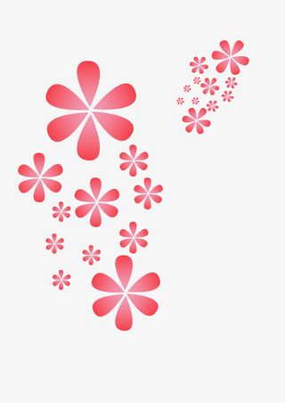 漂浮唯美粉色花瓣免抠