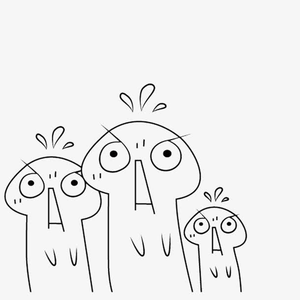 惊恐的表情免抠