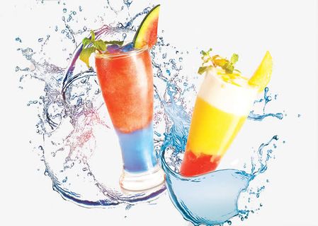 缤纷夏日饮品广告免抠图免抠