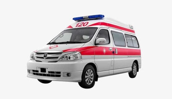 白色的救护车免抠