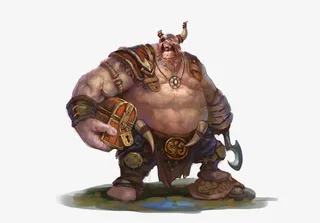 牛角怪物妖怪游戏原画免抠