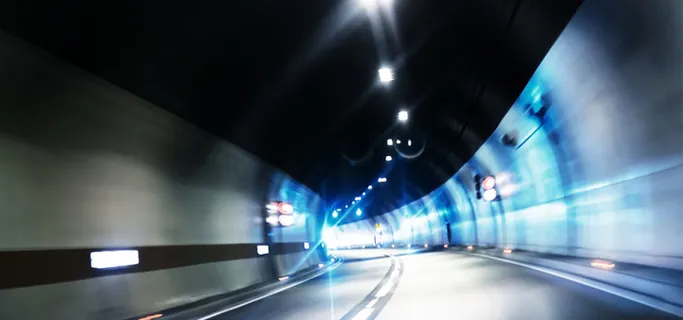 隧道风景蓝色旅游海报背景高清 隧道风景蓝色旅游海报背景高清