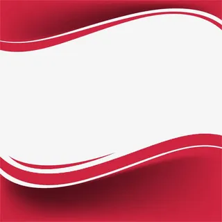 红色边框装饰免抠