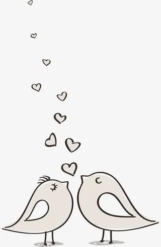 亲嘴的小鸟免抠