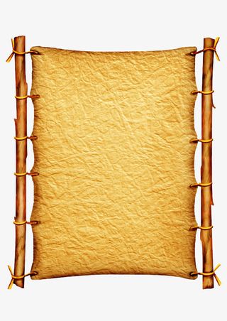 路牌横幅边框公告消息框牛皮纸免抠