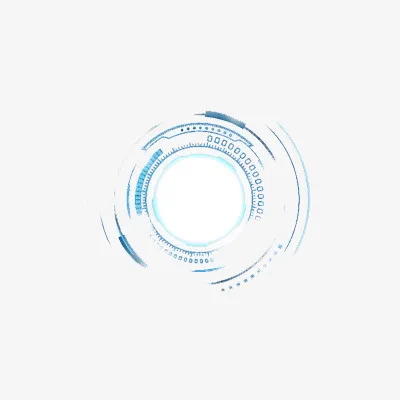 圆形科技感元素图案免抠