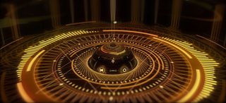 金色科幻游戏场景banner高清