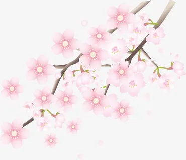 春暖花开桃花朵朵开免抠