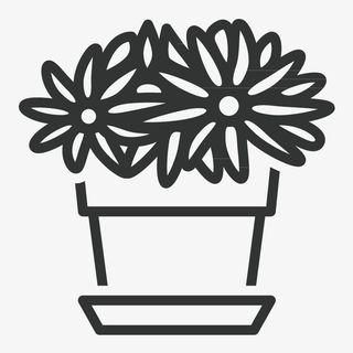 卡通手绘花盆免抠