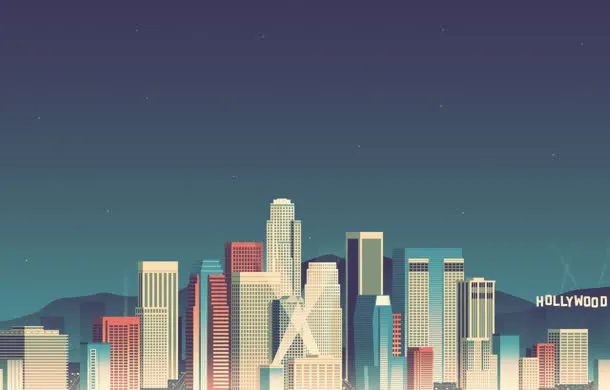 卡通手绘都市艺术免抠