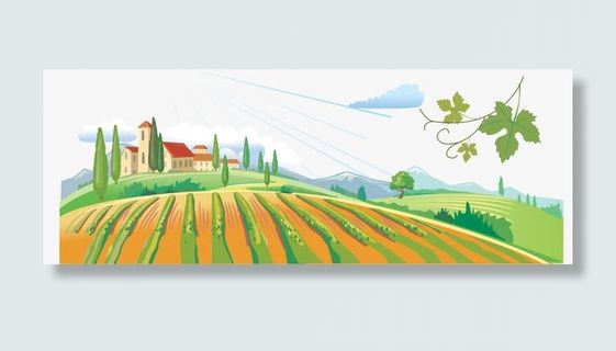 外国农场装饰图案免抠