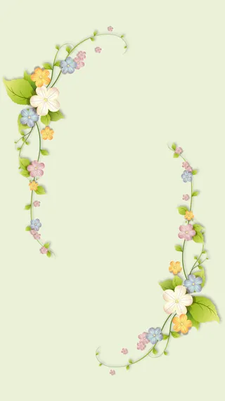 简约小清新文艺花朵背景素材高清