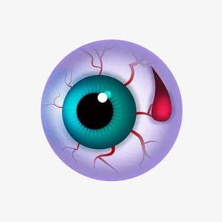 全国爱眼日发红的眼珠免抠