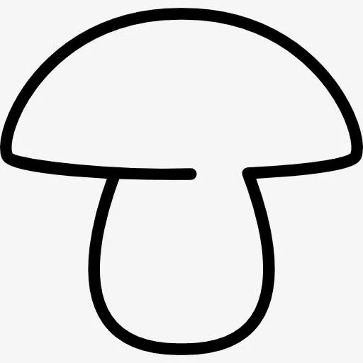 蘑菇的轮廓图标免抠