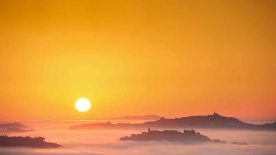 日落唯美背景免抠