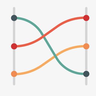 彩色交叉数据免抠