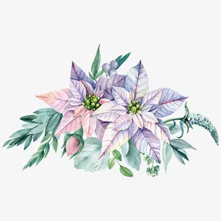 春天手绘植物装饰免抠