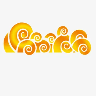 中国风边框金色免抠