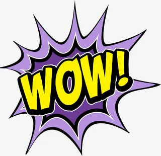 英文常用夸张漫画对话文字框免抠