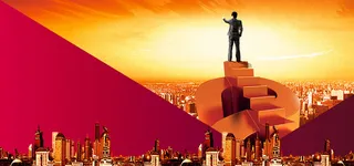 金融投资领航宣传海报psd分层素材高清