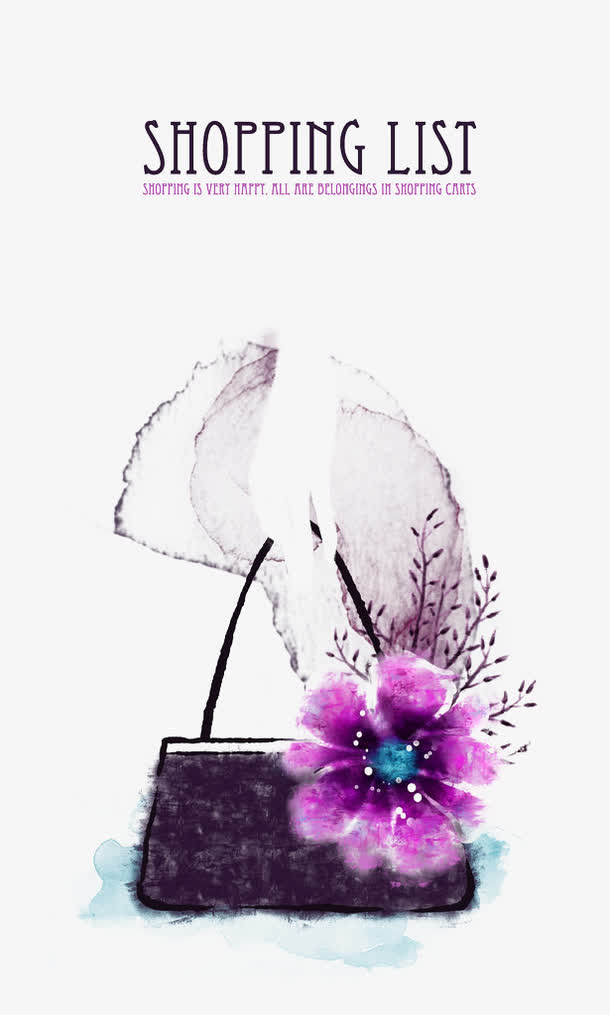 手绘花合集免抠