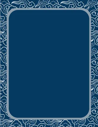 矢量复古中国风海水纹背景素材高清