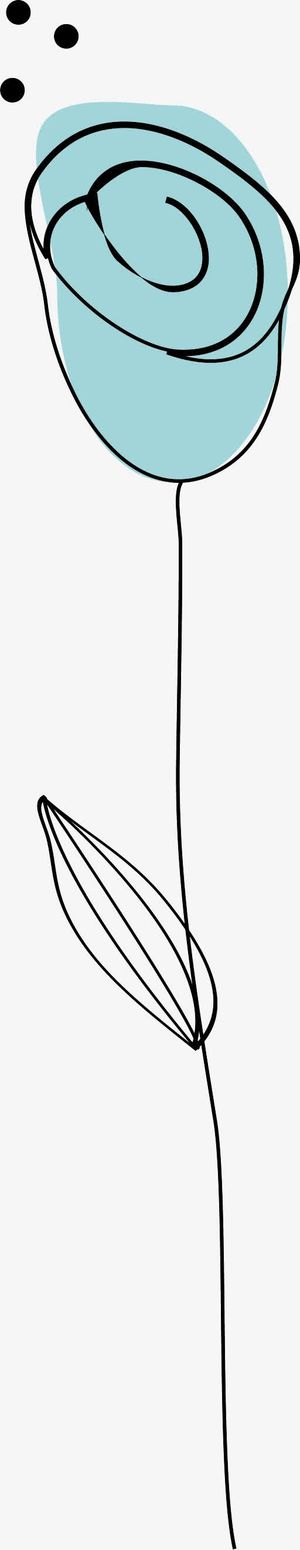 扁平花朵抽象花朵免抠