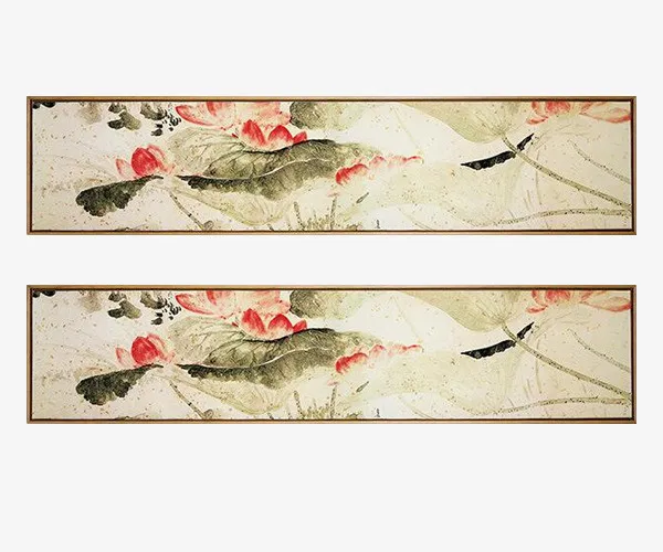 客厅装饰新中式挂画免抠