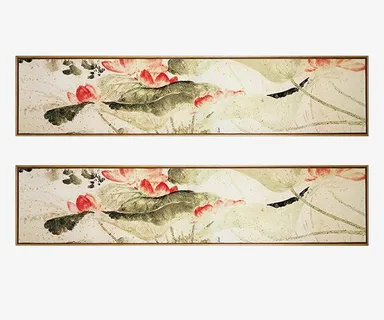 客厅装饰新中式挂画免抠 客厅装饰新中式挂画免抠