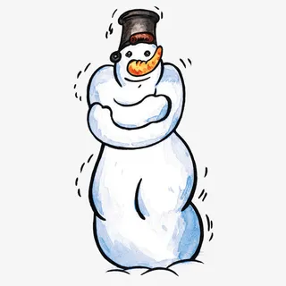雪人很冷素材免抠